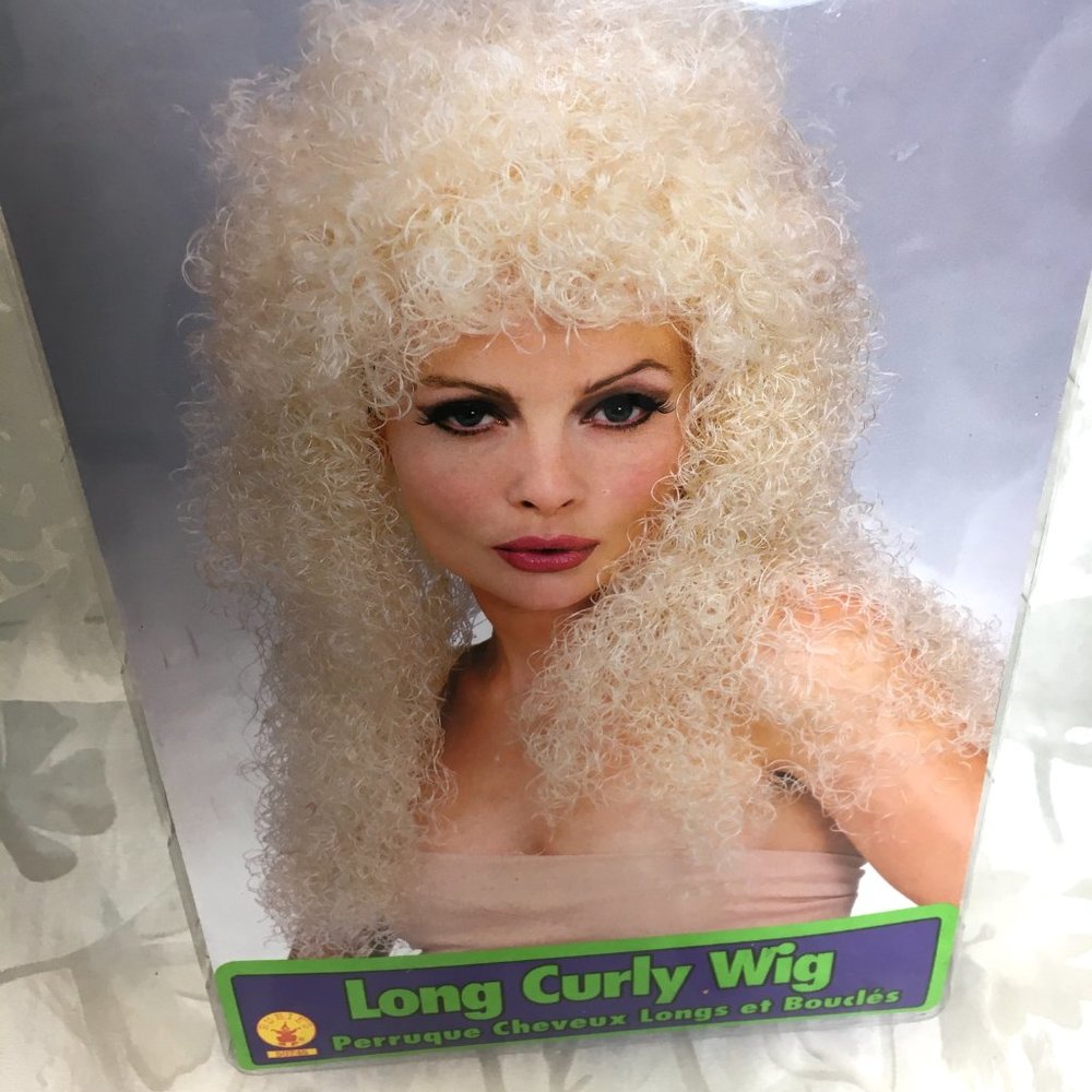 Rubie’s Long Curly wig 50745 NWT NOS Vtg - Picture 3 of 6